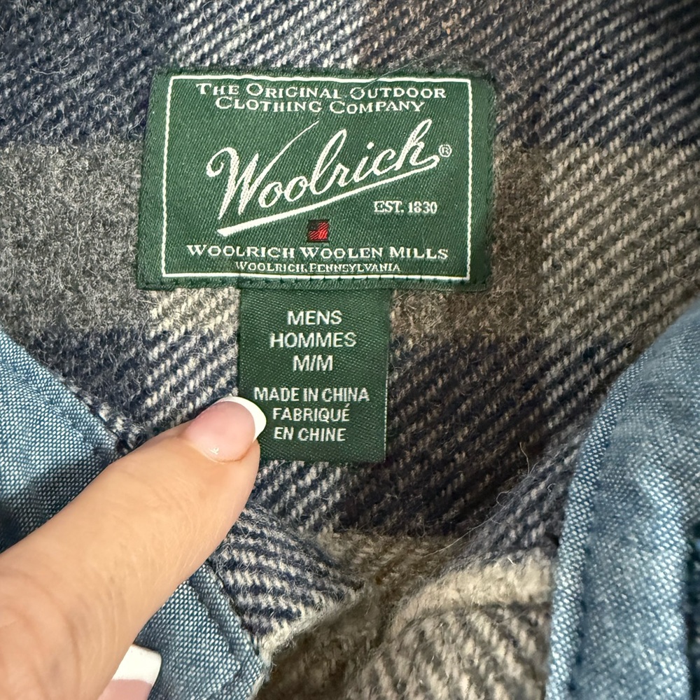 Woolrich Denim and Gray shirt- jacket - Picture 2 of 4